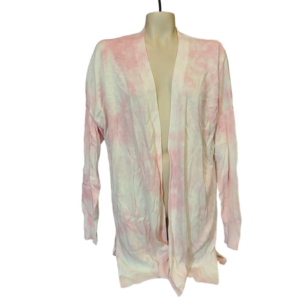 Sanctuary Easy Breezy Tie Dye Cardigan, Size Medium in Pink Sherbert Tie Dye‎ - Picture 2 of 7
